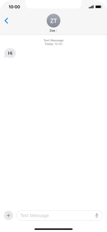 Slide your finger upwards starting from the bottom of the screen to return to the home screen.