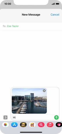 Press the send icon.