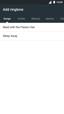 Press the required ring tones to hear them.
