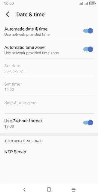 Press the Home key to return to the home screen.