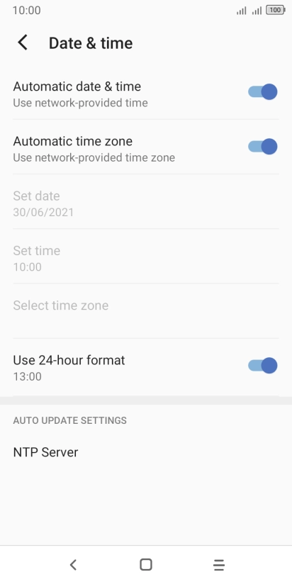 Press the Home key to return to the home screen.