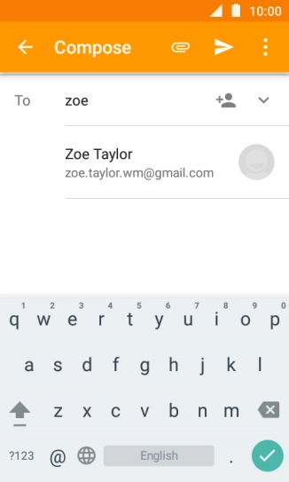 Press the required contact.