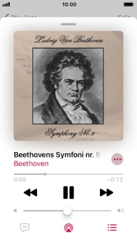 Press arrow right to go to the next audio file.