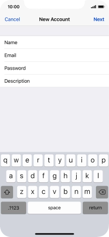 Press Description and key in the required name.