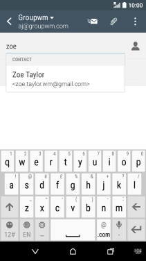 Press the required contact.