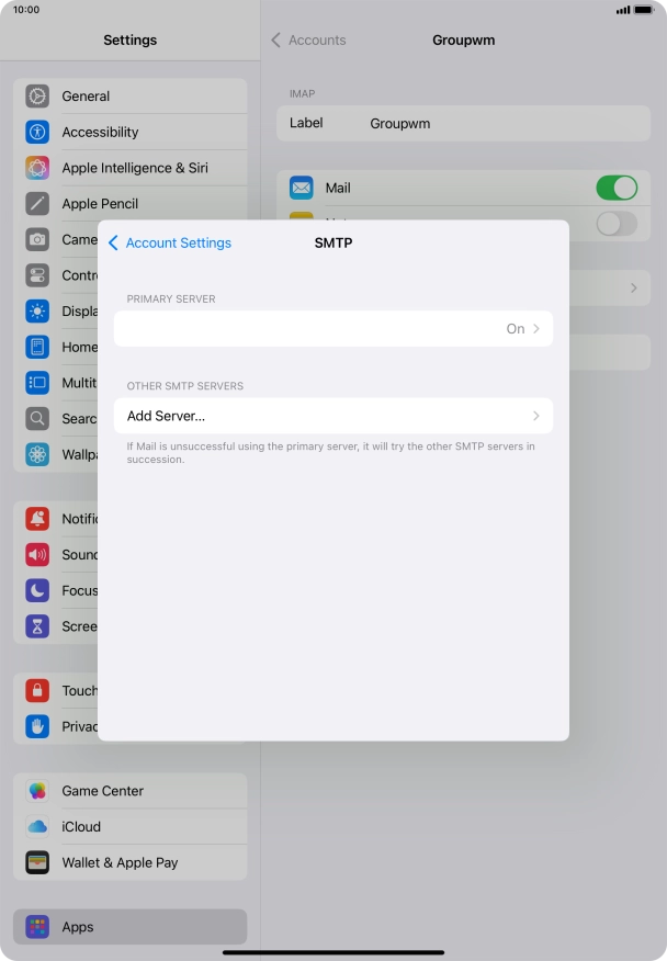Press the field below 