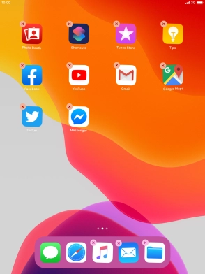 Press the delete icon next to the required app.