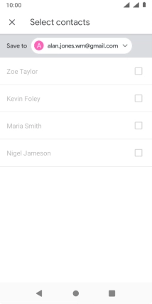 Press the drop down list.