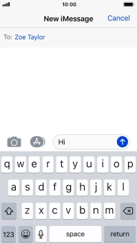 Press the send icon.