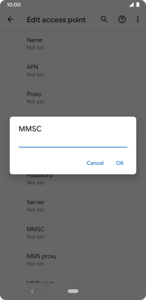 Key in http://pxt.vodafone.net.au/pxtsend and press OK.