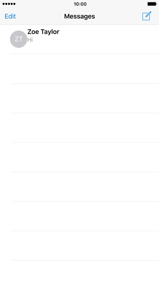 Press the new message icon.