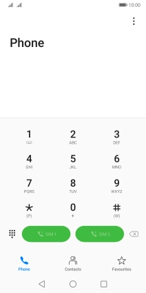 Press the menu icon.