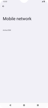 Press the name of the SIM.