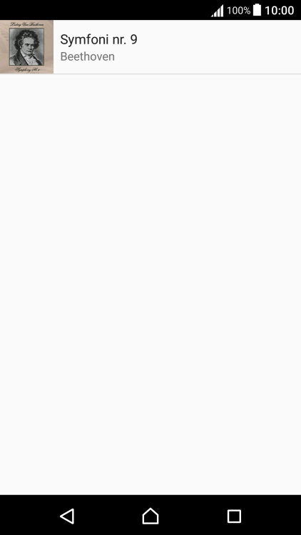 Press the required audio file.