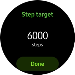 Slide your finger right or left on the Touch bezel to select the required target.