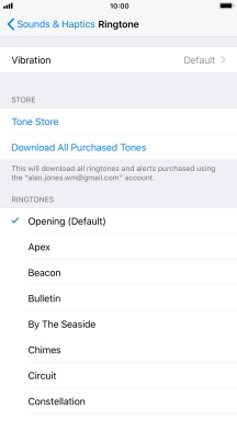 Press the required ring tones to hear them.