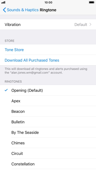 Press the required ring tones to hear them.