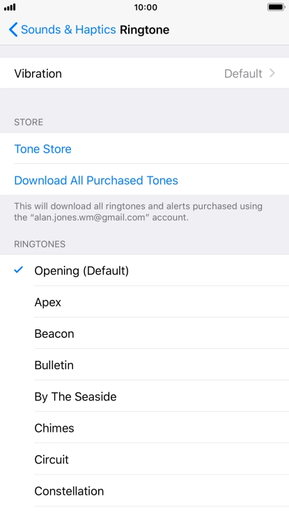 Press the required ring tones to hear them.