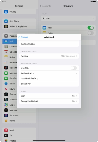 Press Authentication.