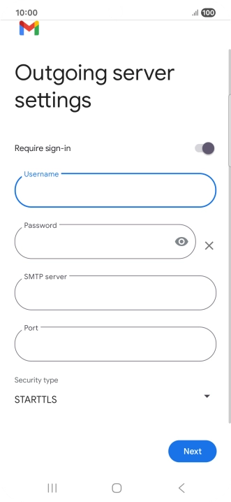 Press the field below 