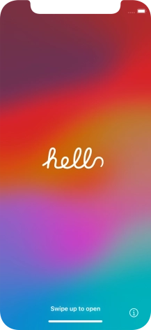 Slide your finger upwards starting from the bottom of the screen.