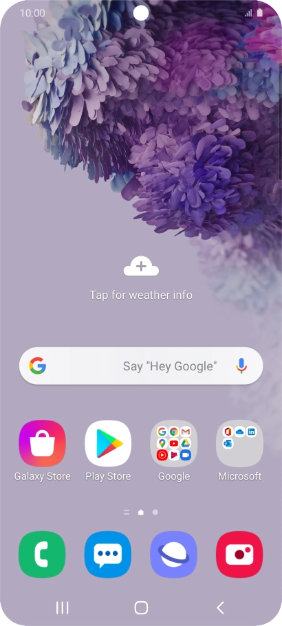 Slide two fingers downwards starting from the top of the screen.
