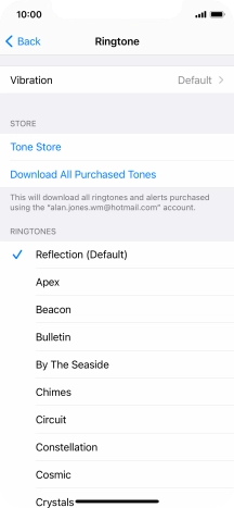 Press the required ring tones to hear them.