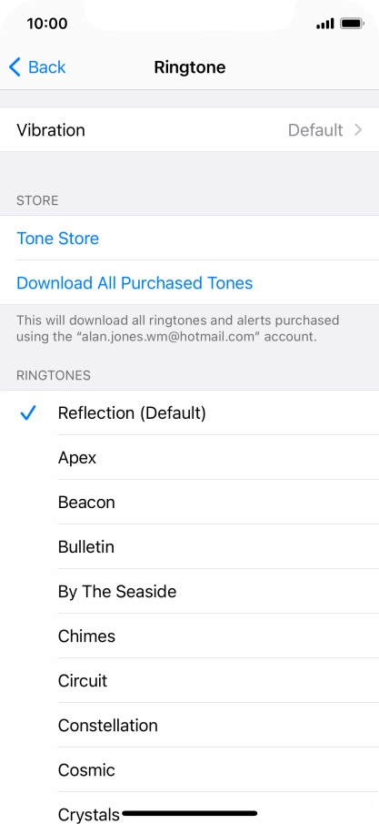 Press the required ring tones to hear them.