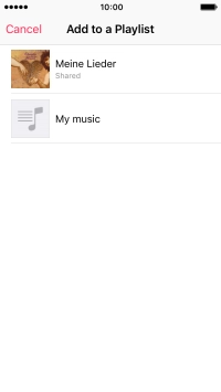 Press the required playlist.