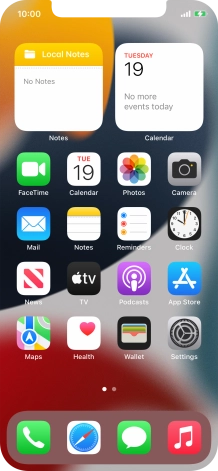 When the battery charging icon is displayed, the battery is charging.