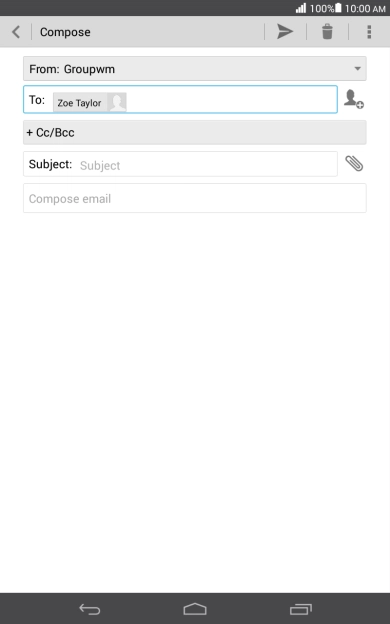 Press Subject and key in the required subject.