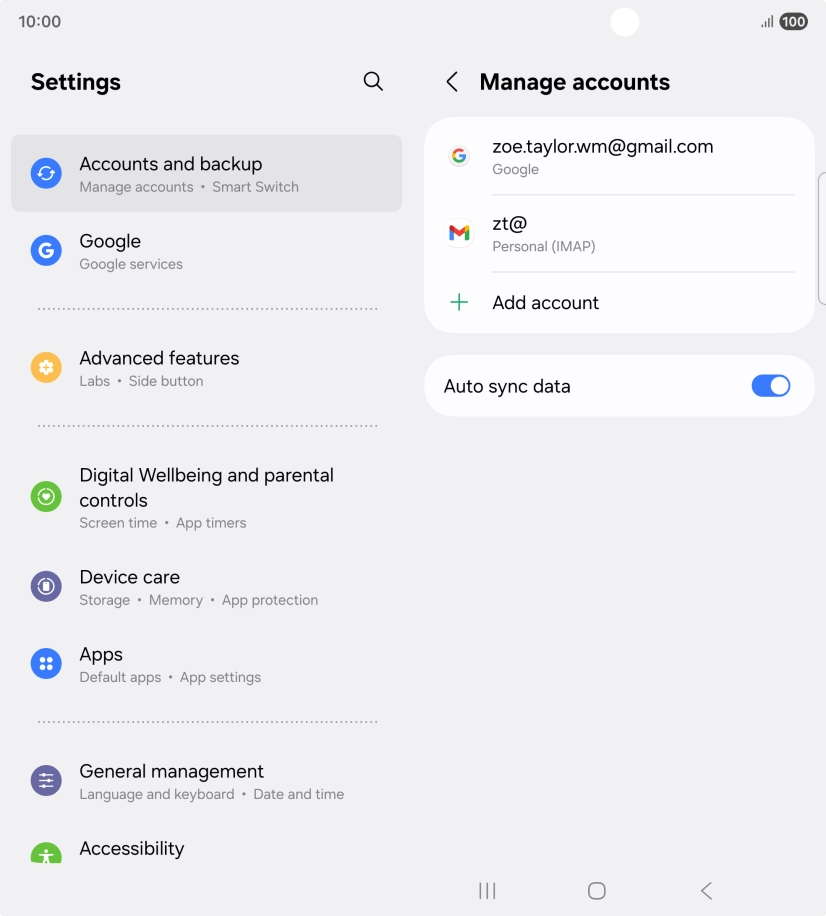 Press the Home key to return to the home screen.