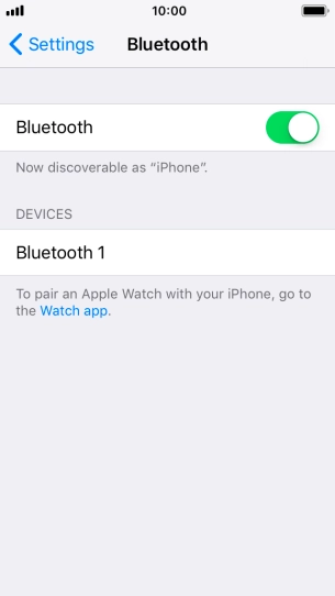 Press the required Bluetooth device and follow the instructions on the screen to pair the device with your phone.