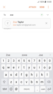 Press the required contact.