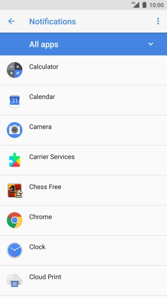 Press the required app.