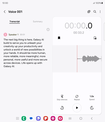 To view a summary of the text, press Summary.