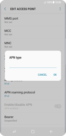 Key in mms and press OK.