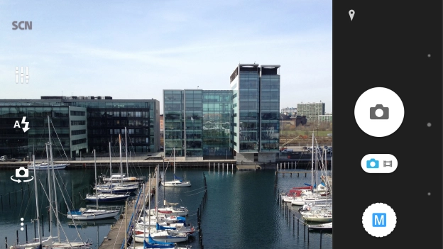 If the camera is turned on, press the camera mode indicator.