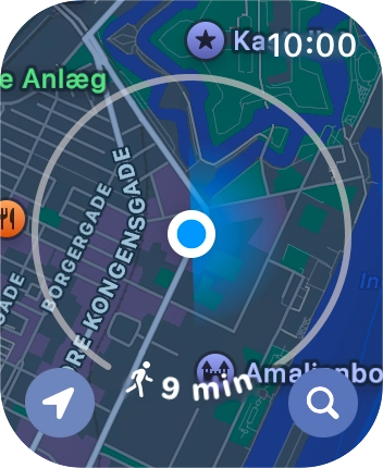 Press the search icon.