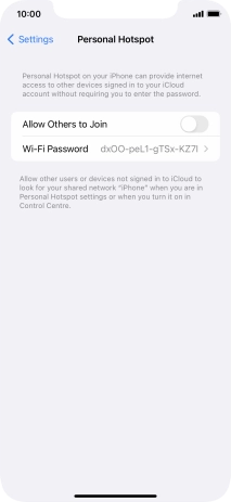 Press Wi-Fi Password and key in the required password.