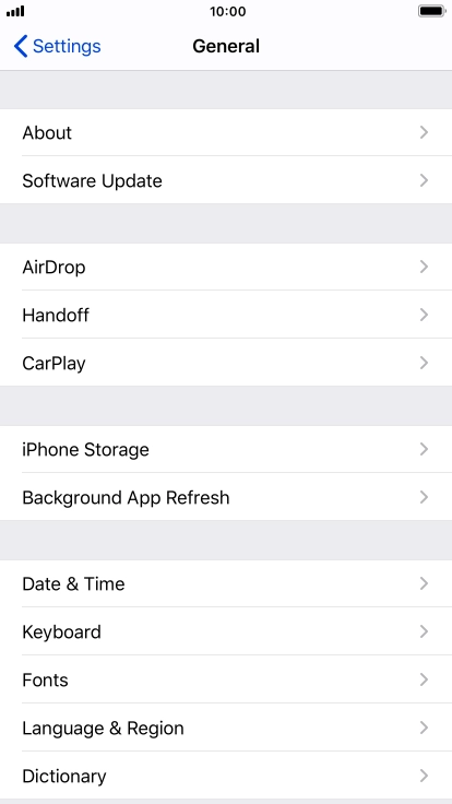 Press Software Update. If a new software version is available, it's displayed. Follow the instructions on the screen to update the phone software.