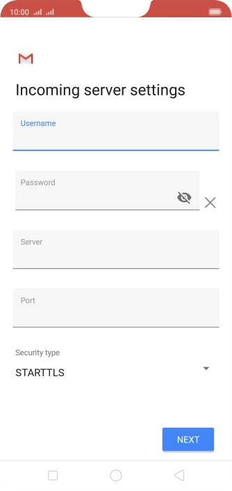 Press the field below 