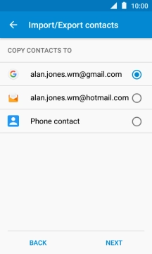 Press Phone contact.