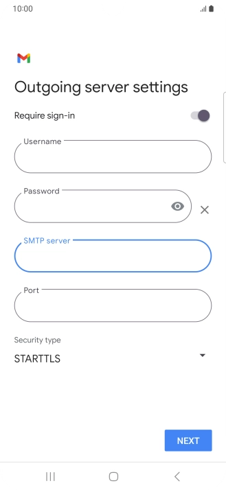 Press the field below 