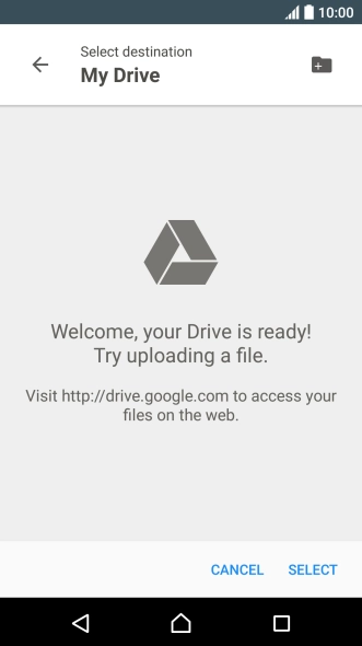 Press the new folder icon.