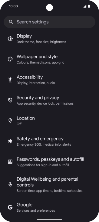 Press Passwords, passkeys and autofill.
