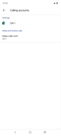 Press the name of the SIM.