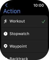 Press the required setting.