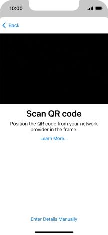 Place the QR code you've received inside the phone camera frame to scan the code.