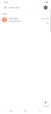 Press the email account icon.